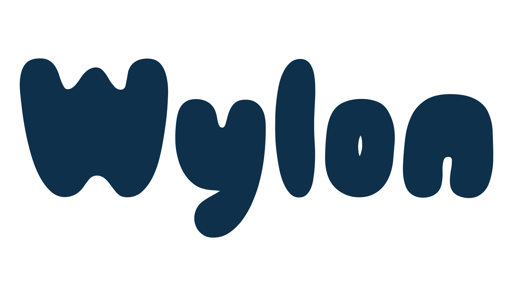 Wylon, fancy groovy decorative font preview