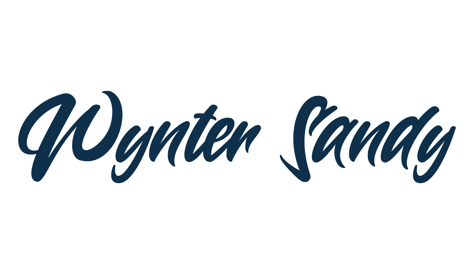 Wynter Sandy, various font preview
