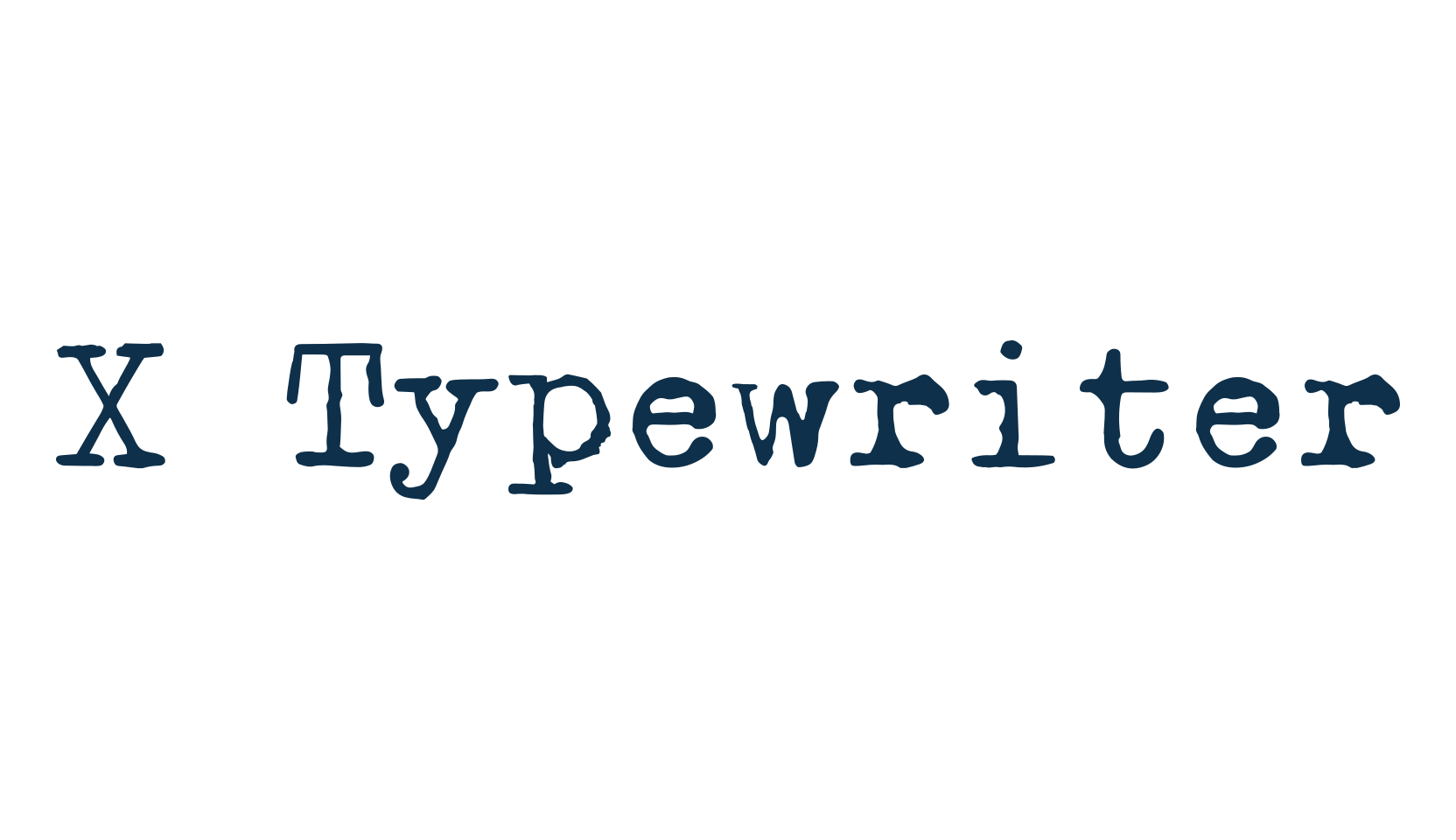 X Typewriter, typewriter font preview