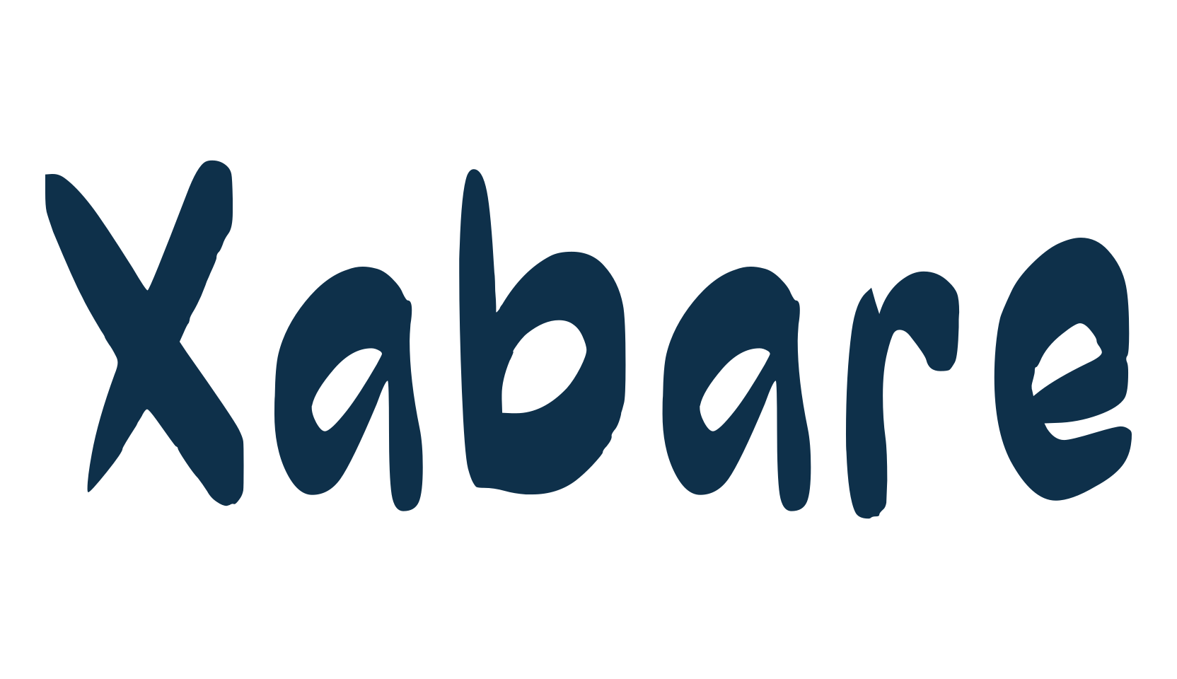 Xabare, cartoon font preview