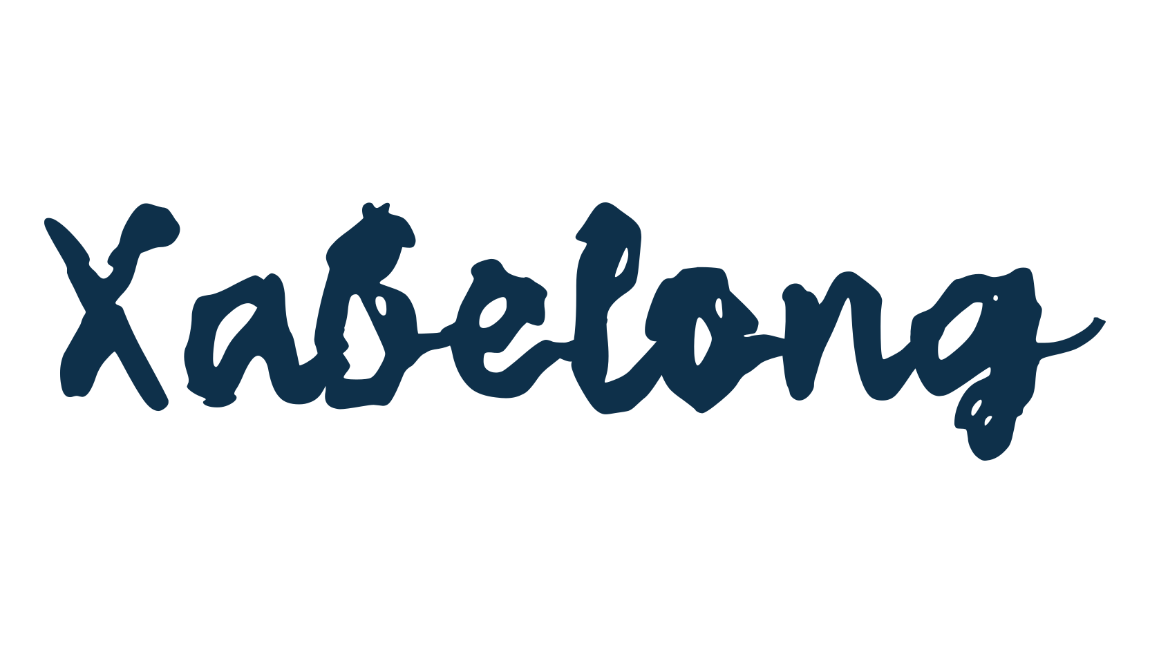 Xabelong, script trash fancy decorative calligraphy font preview