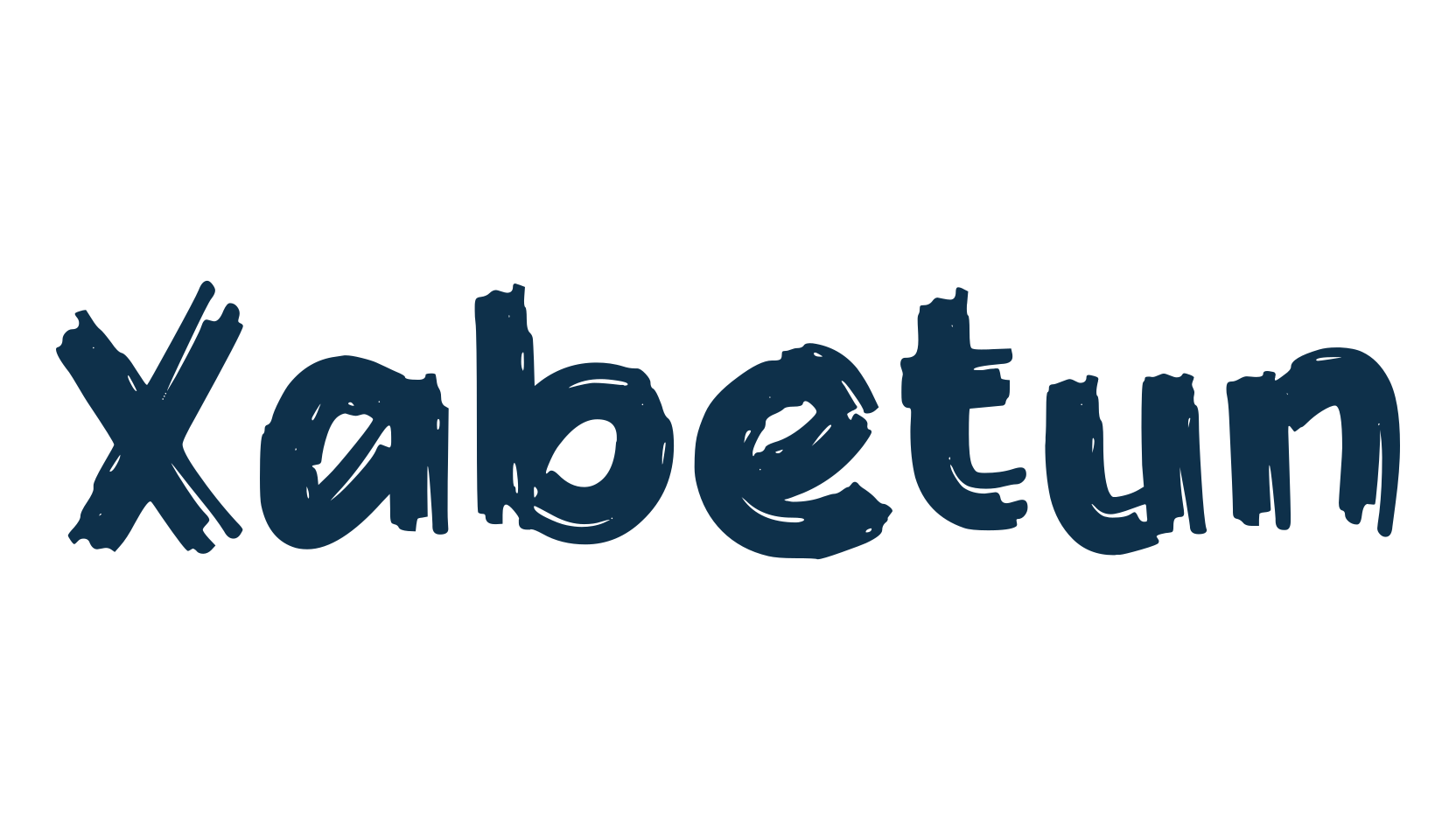 Xabetun, script brush fancy decorative calligraphy font preview