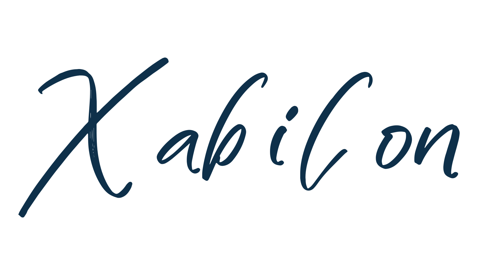 Xabilon, script handwritten fancy decorative calligraphy font preview