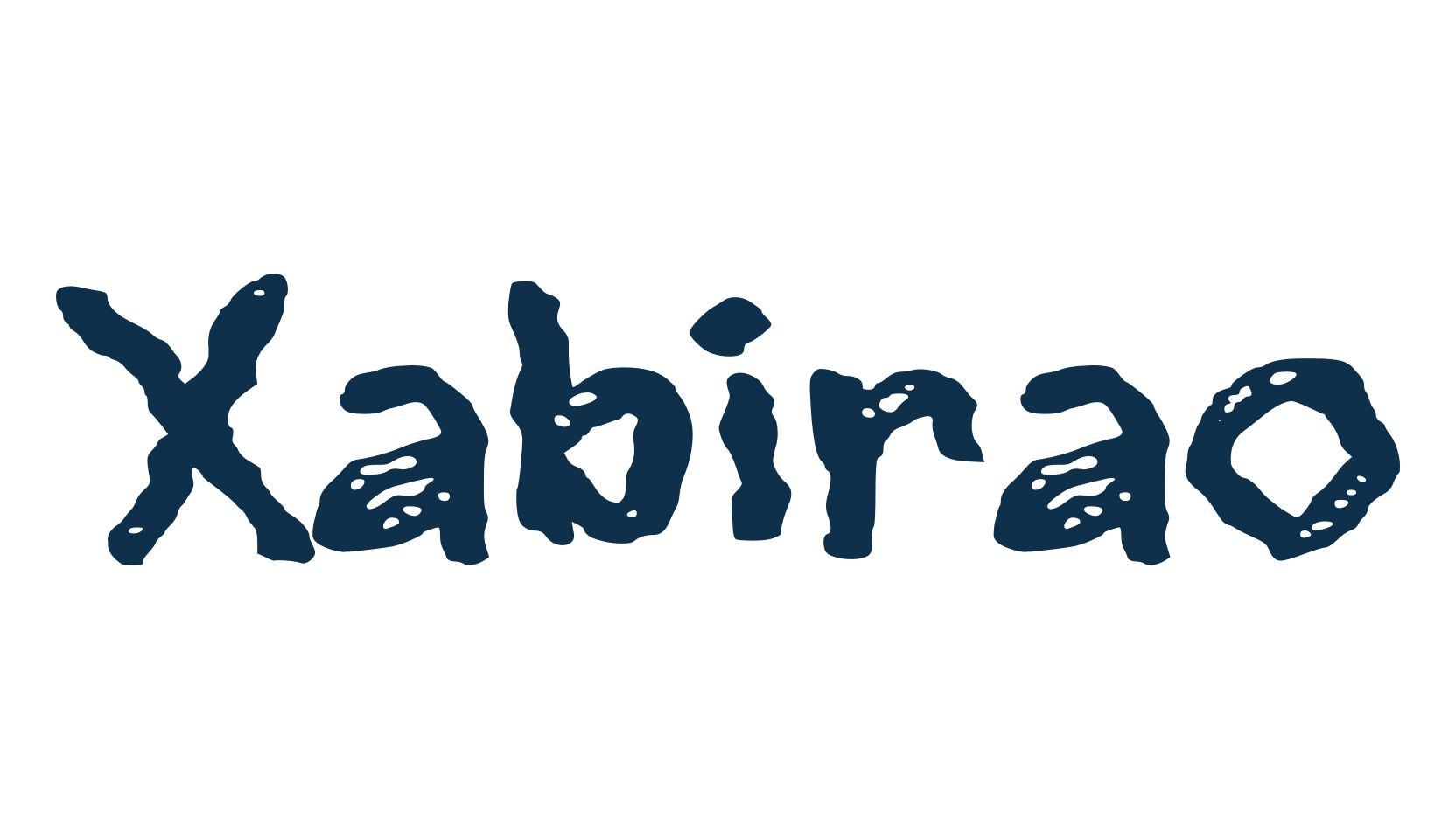 Xabirao, script trash fancy decorative calligraphy font preview
