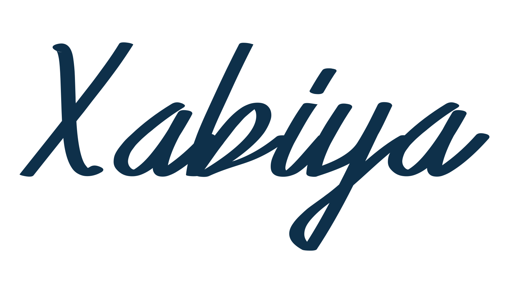 Xabiya, handwriting font preview