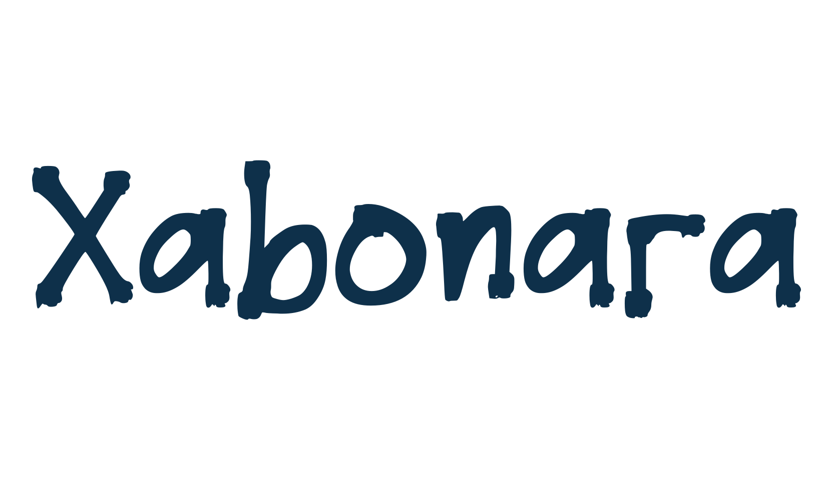 Xabonara, graffiti font preview