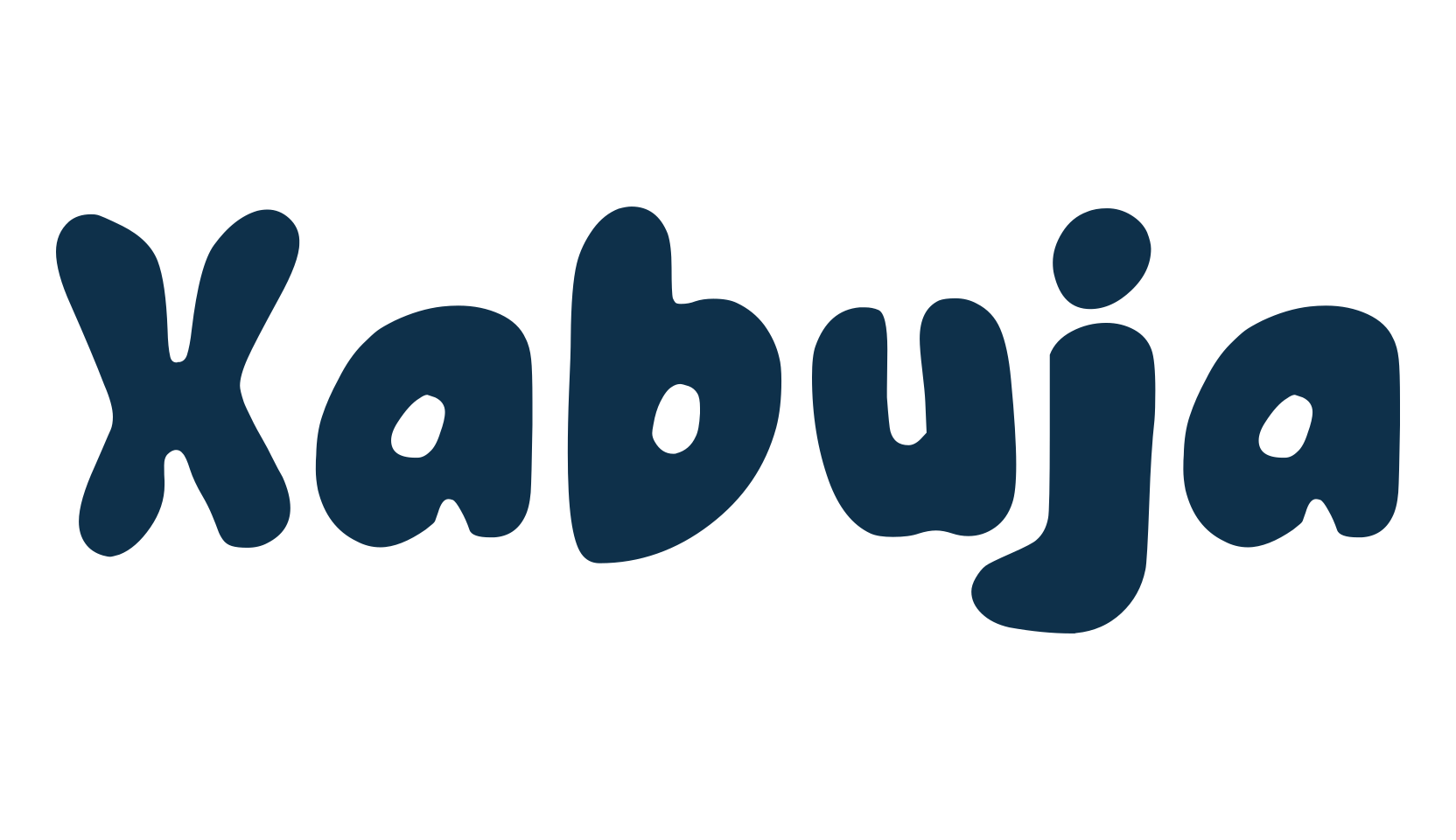 Xabuja, fancy cartoon decorative font preview
