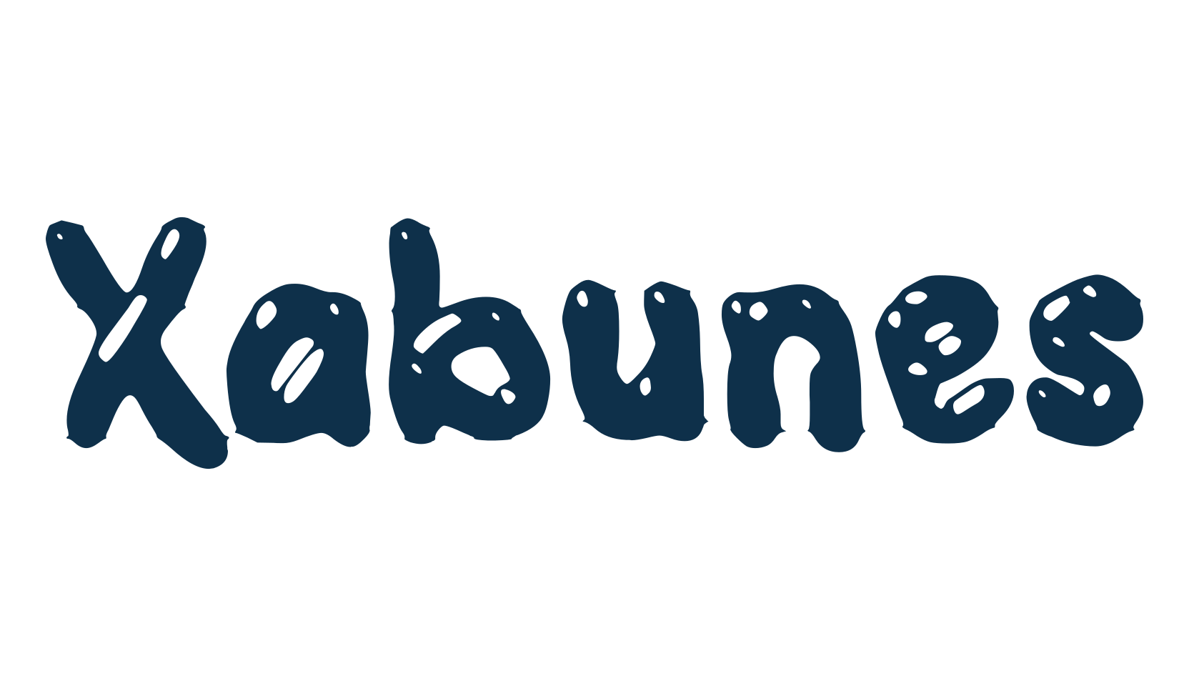Xabunes, groovy font preview