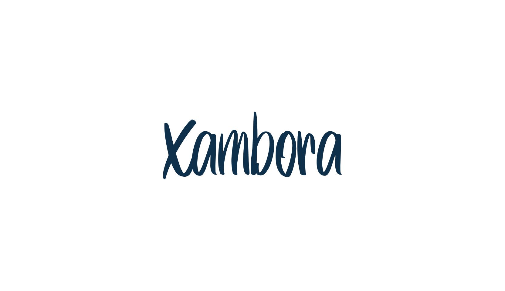Xambora, handwriting font preview