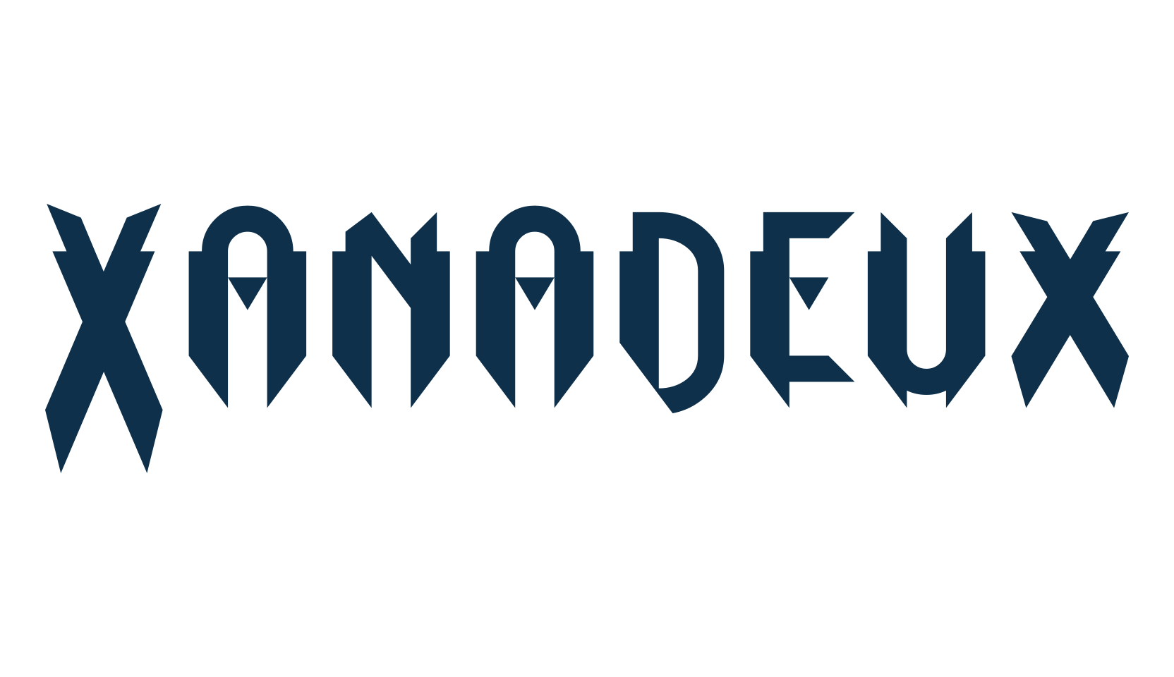 Xanadeux, techno sci-fi font preview