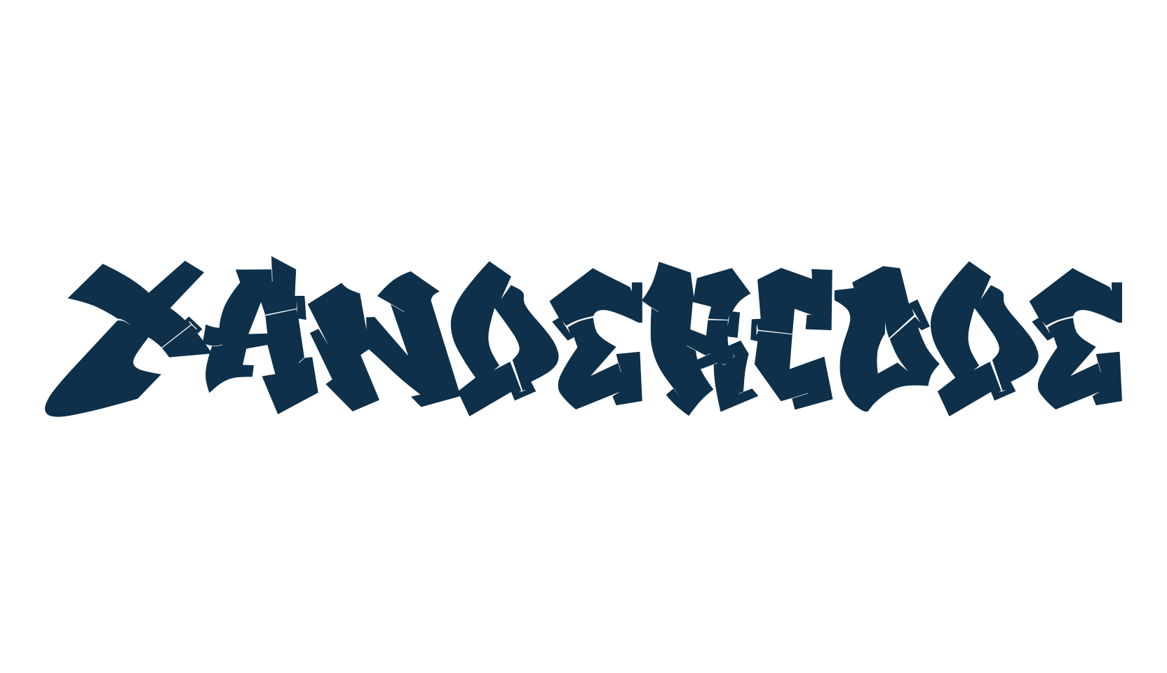 Xandercode, graffiti font preview