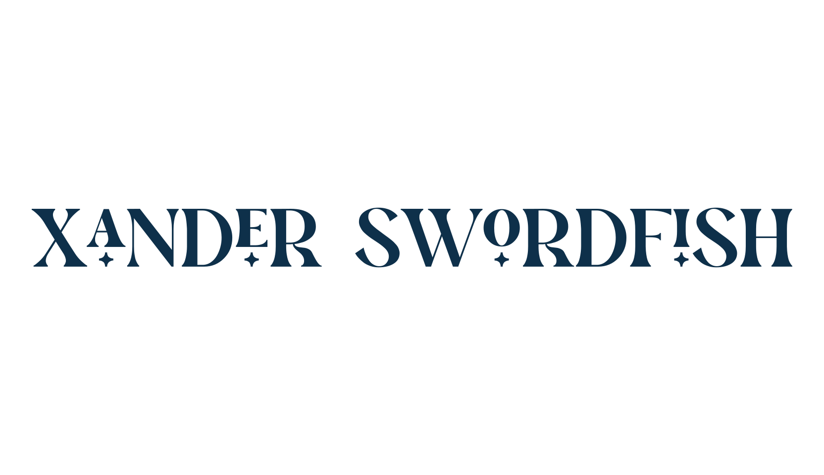 Xander Swordfish, basic serif font preview