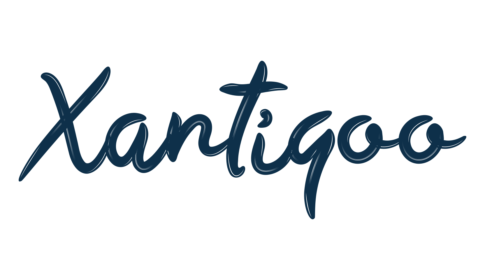 Xantiqoo, brush font preview