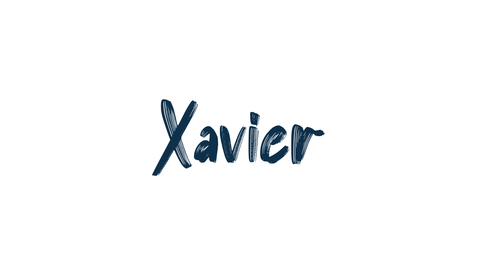 Xavier (xavier-2), brush font preview