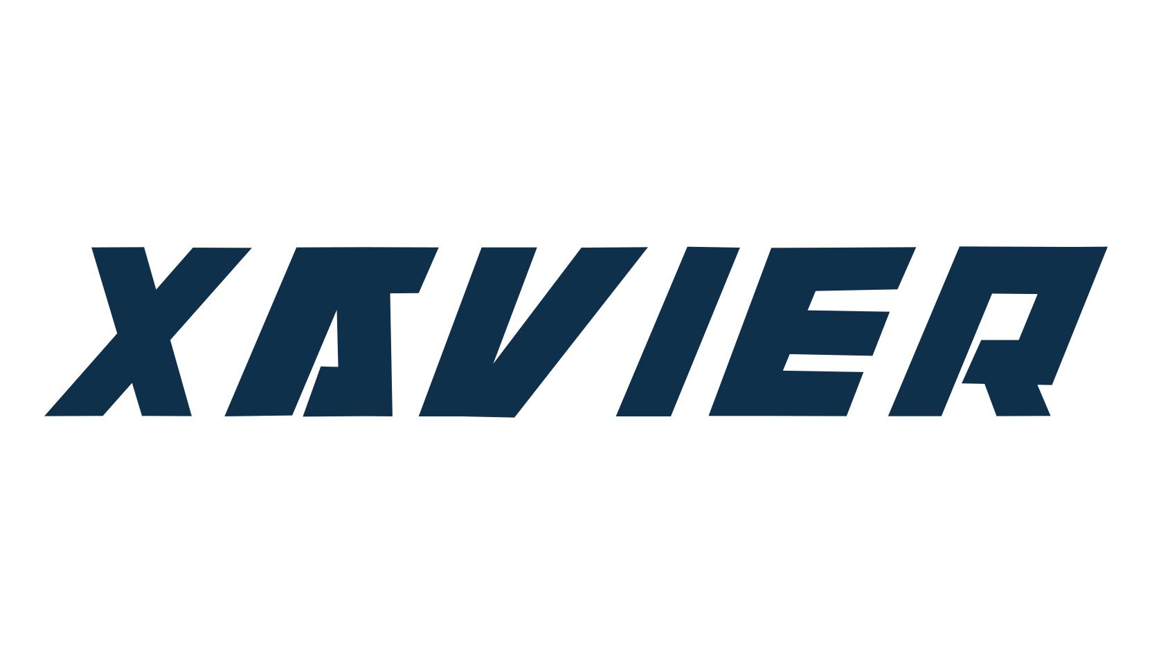 Xavier, techno sci-fi font preview