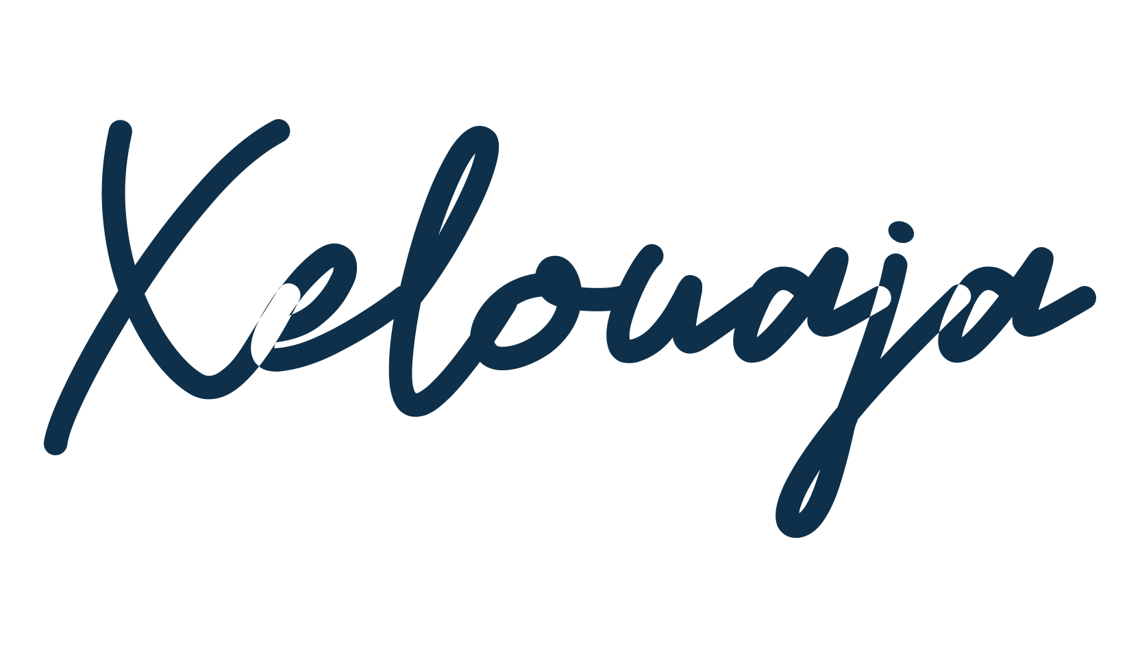 Xelouaja, script handwritten fancy decorative calligraphy font preview