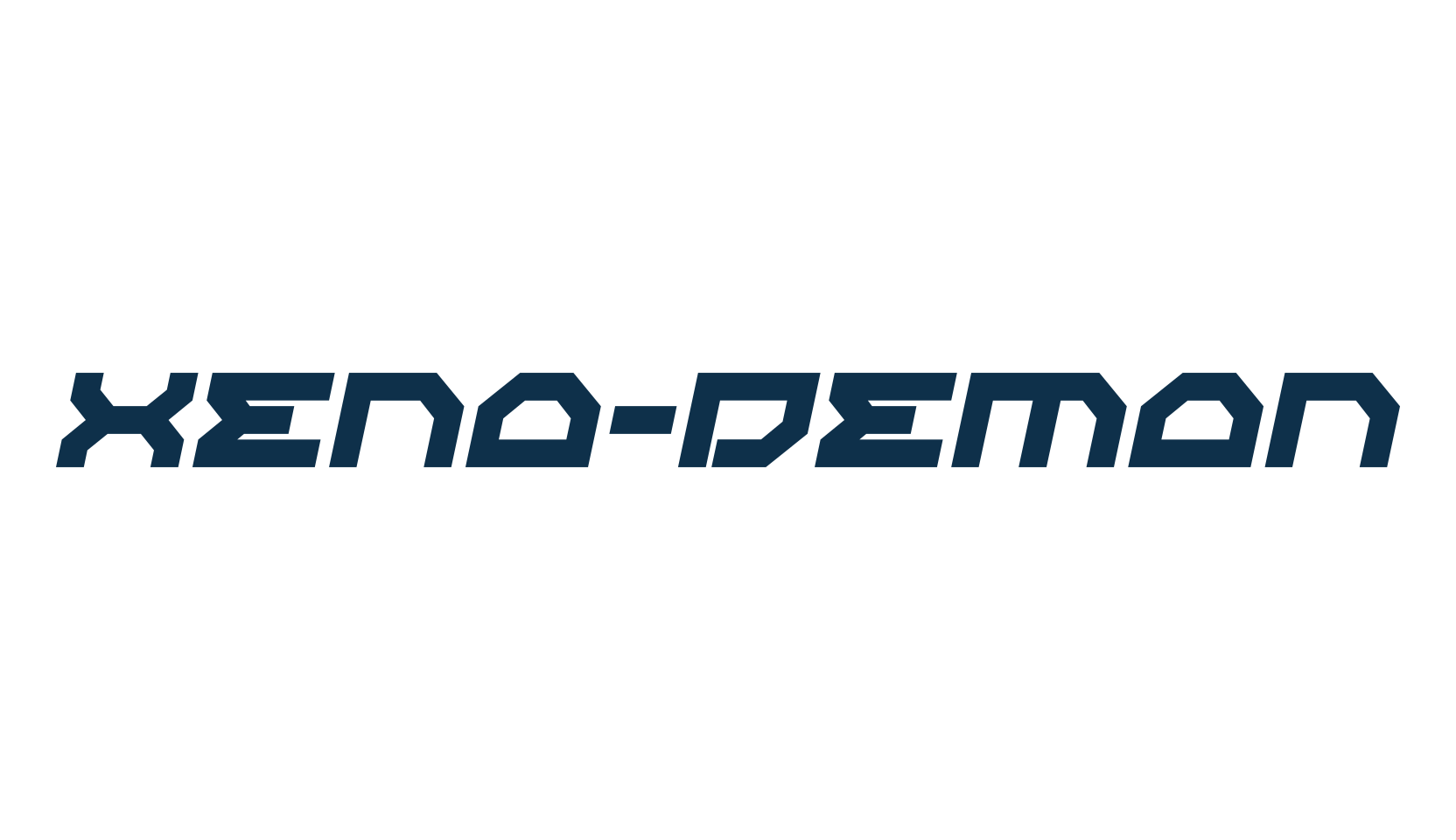 Xeno-Demon, techno sci-fi font preview