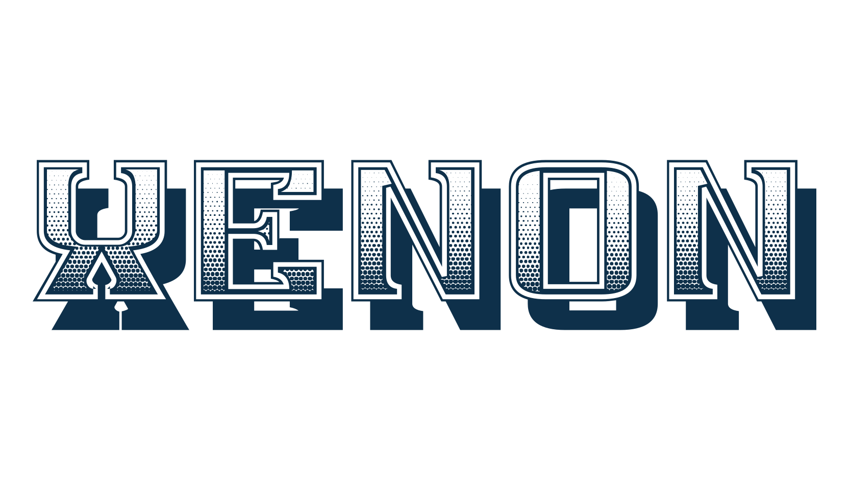 Xenon, retro font preview