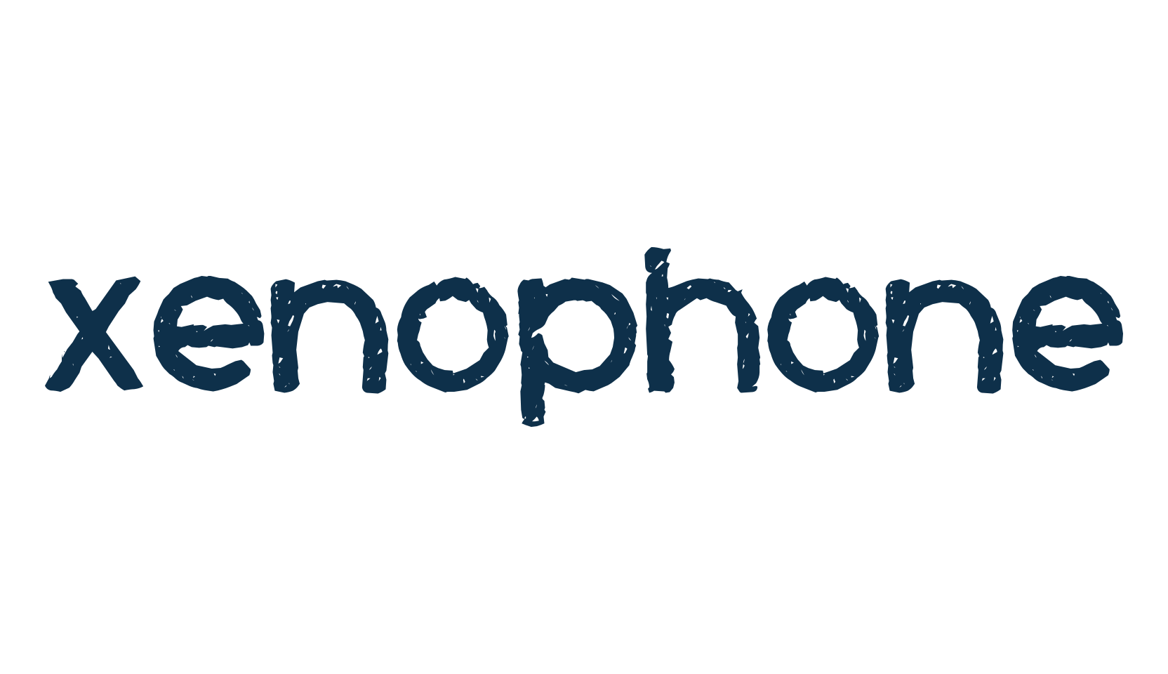 Xenophone, fancy eroded decorative font preview