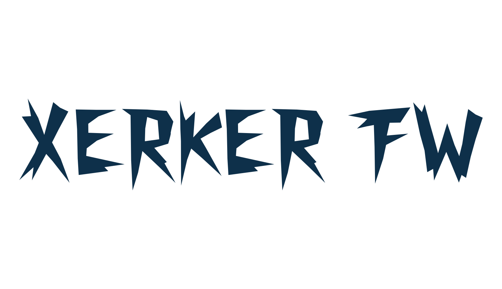 Xerker FW, fancy various decorative font preview
