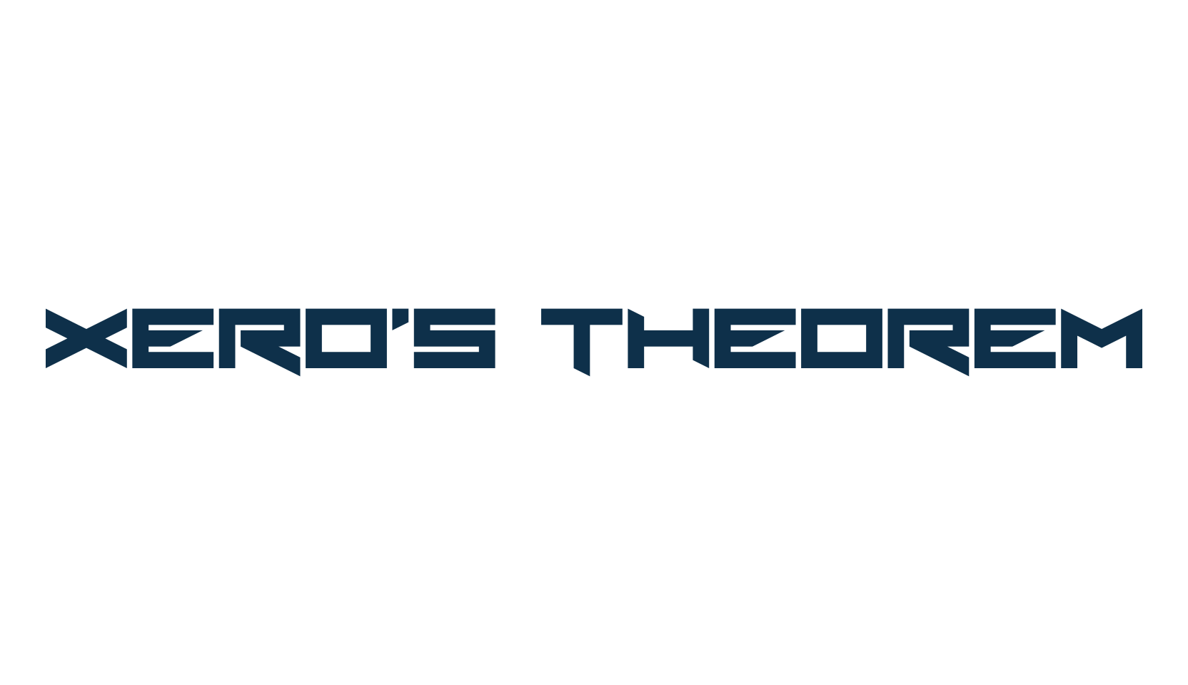 Xero's Theorem, various font preview