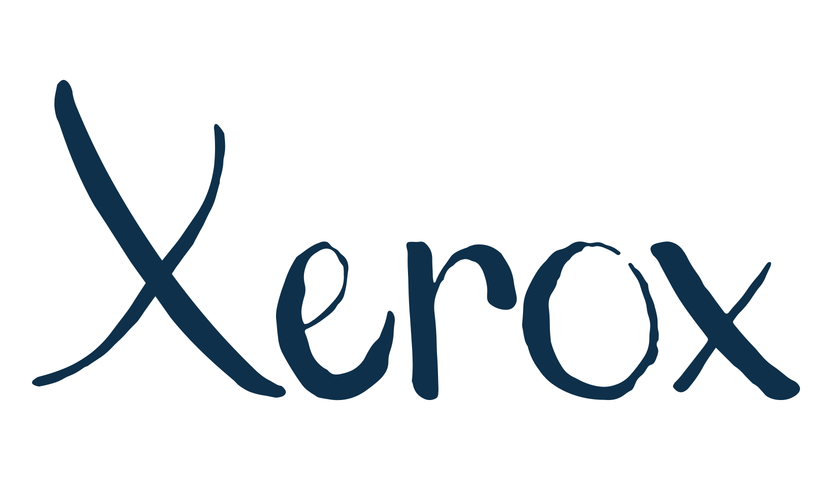 Xerox, script brush fancy decorative calligraphy font preview