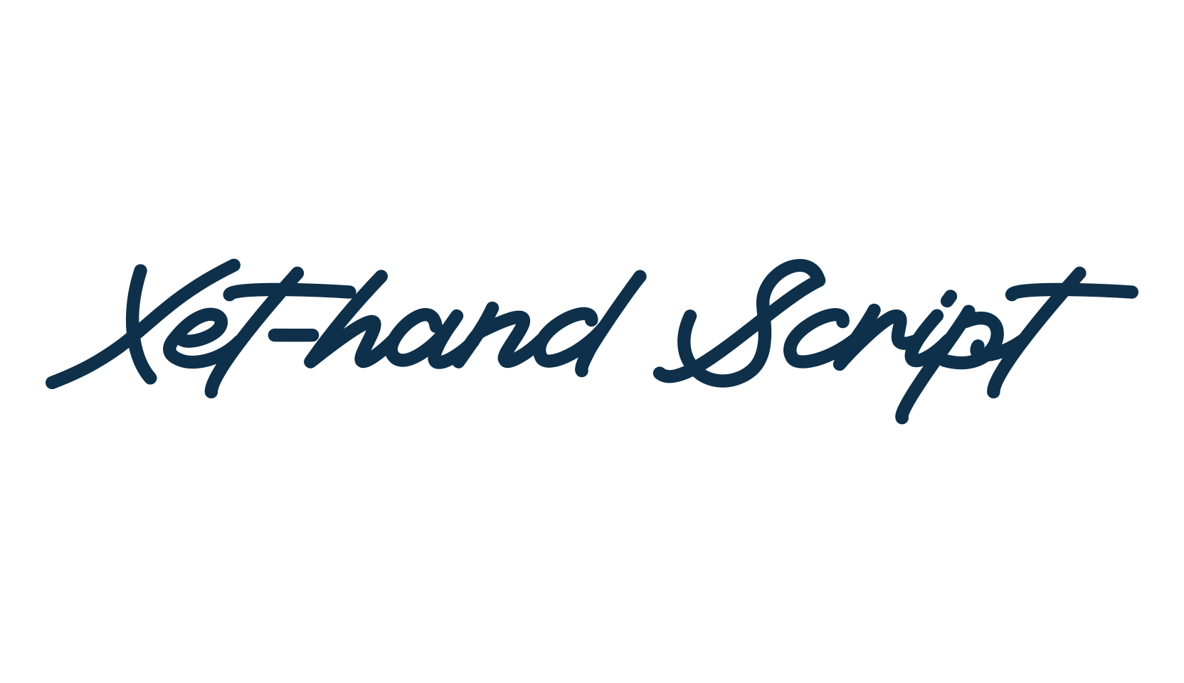 Xet-hand Script, fancy various decorative script calligraphy font preview