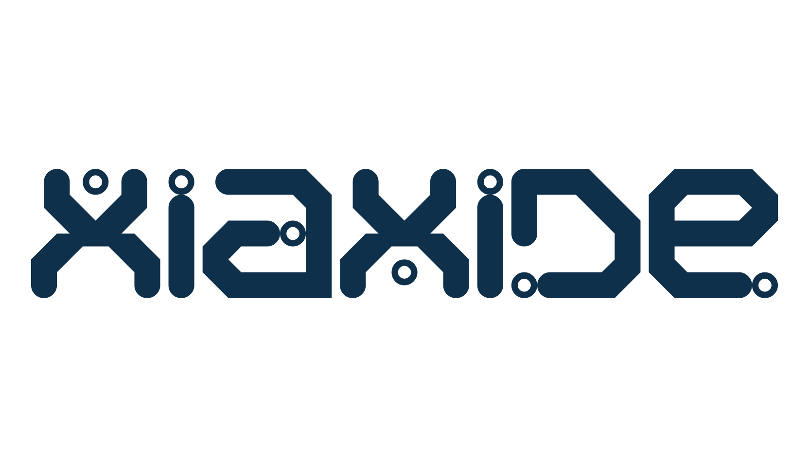 Xiaxide, techno sci-fi font preview