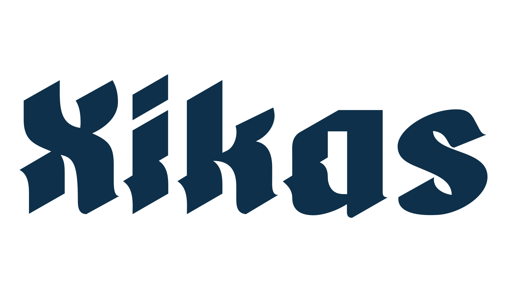 Xikas, modern font preview