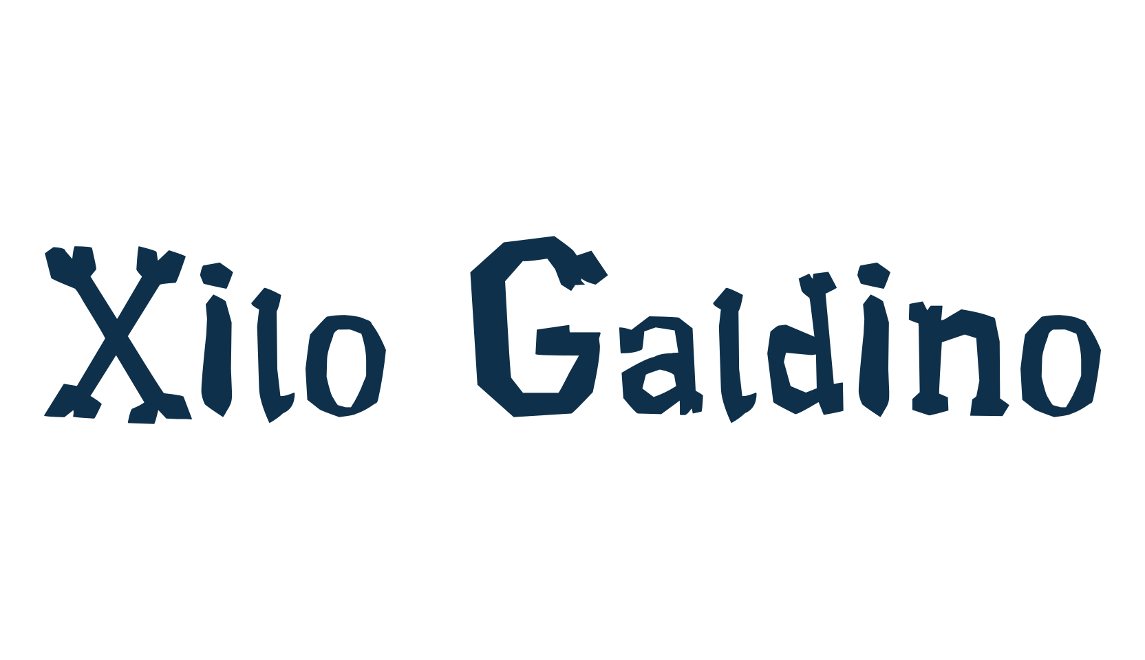 Xilo Galdino, fancy various decorative font preview
