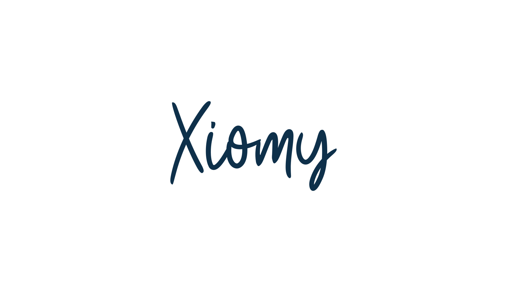 Xiomy, handwriting font preview