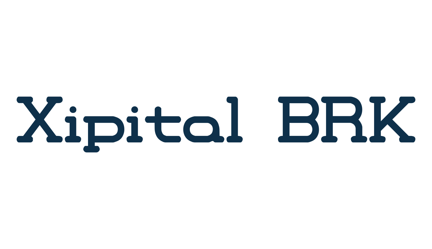 Xipital BRK, fancy various decorative font preview