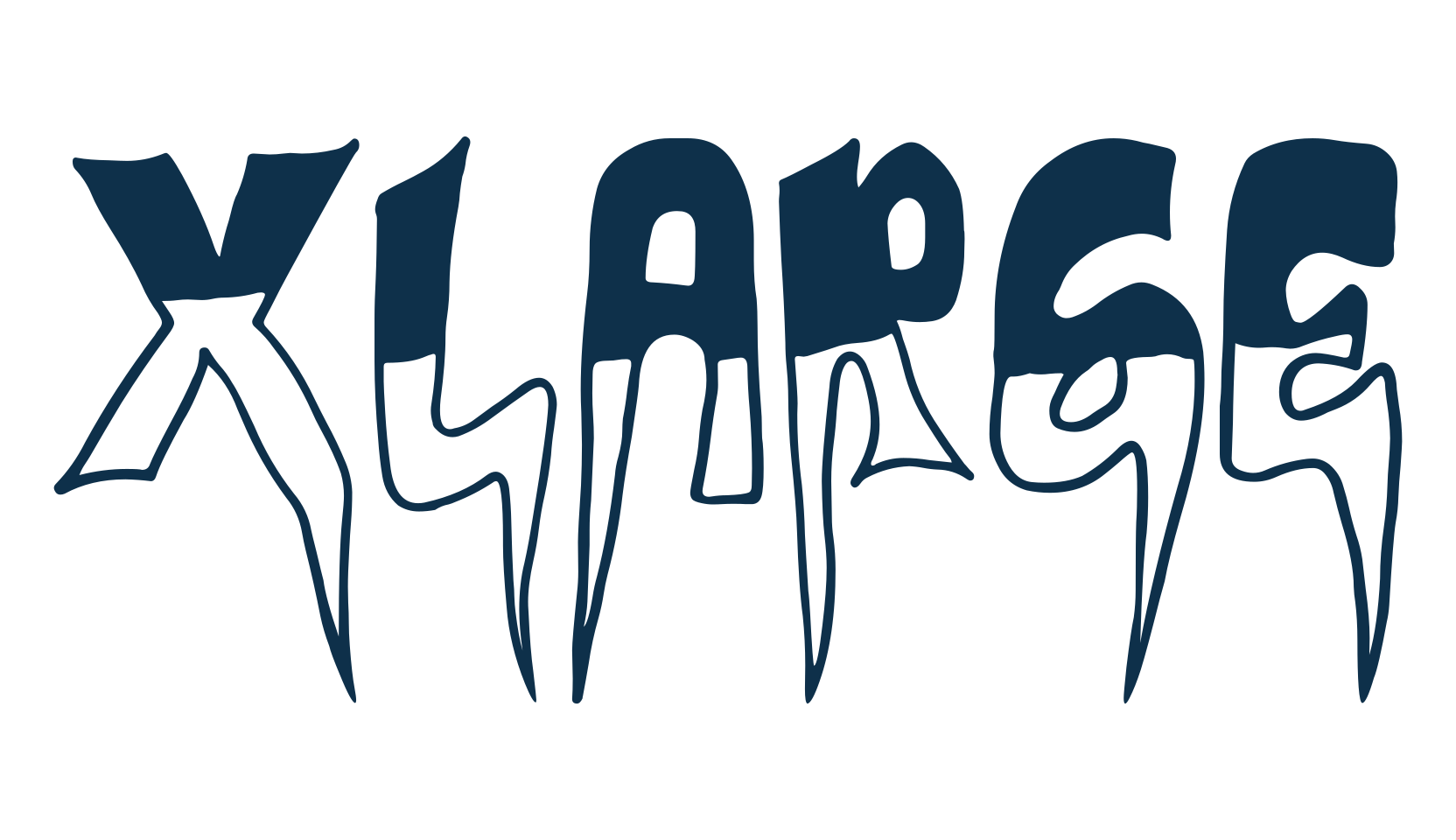 Xlarge, halloween font preview