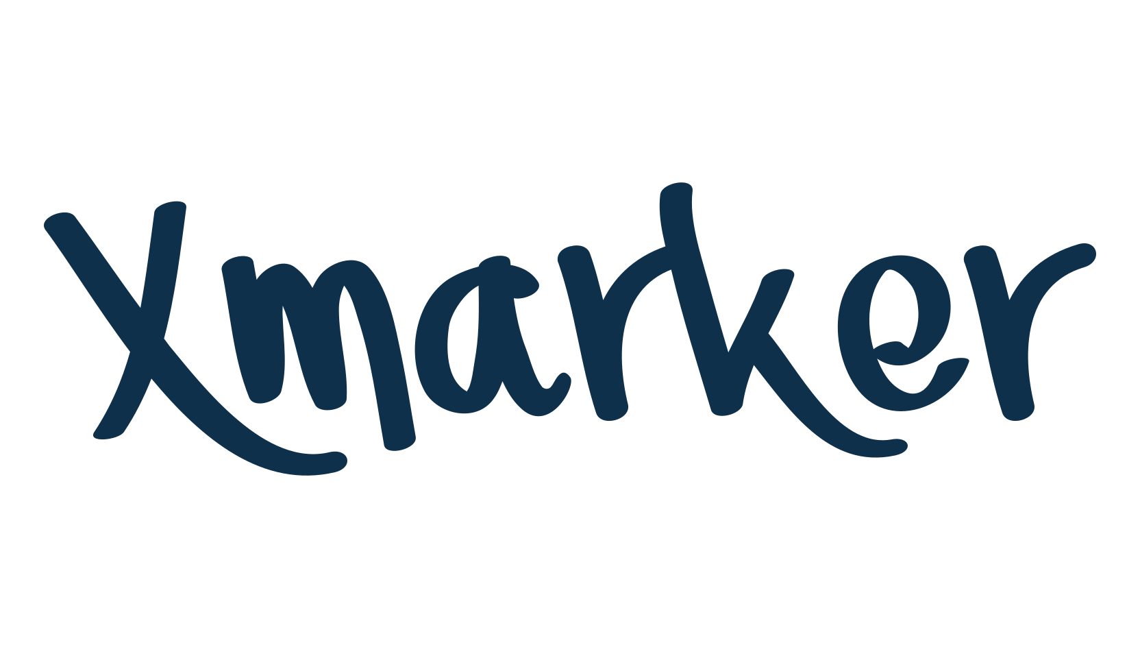 Xmarker, script handwritten fancy decorative calligraphy font preview
