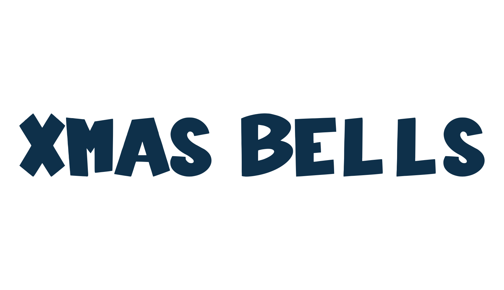 Xmas Bells, cartoon font preview