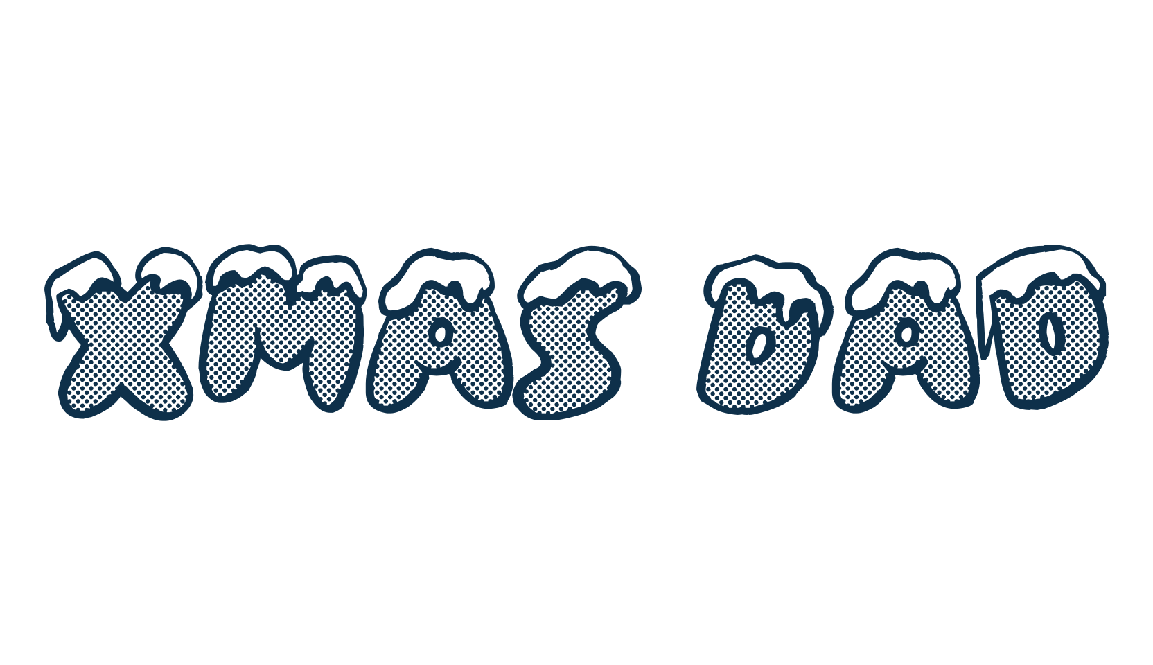 Xmas Dad, display market font preview