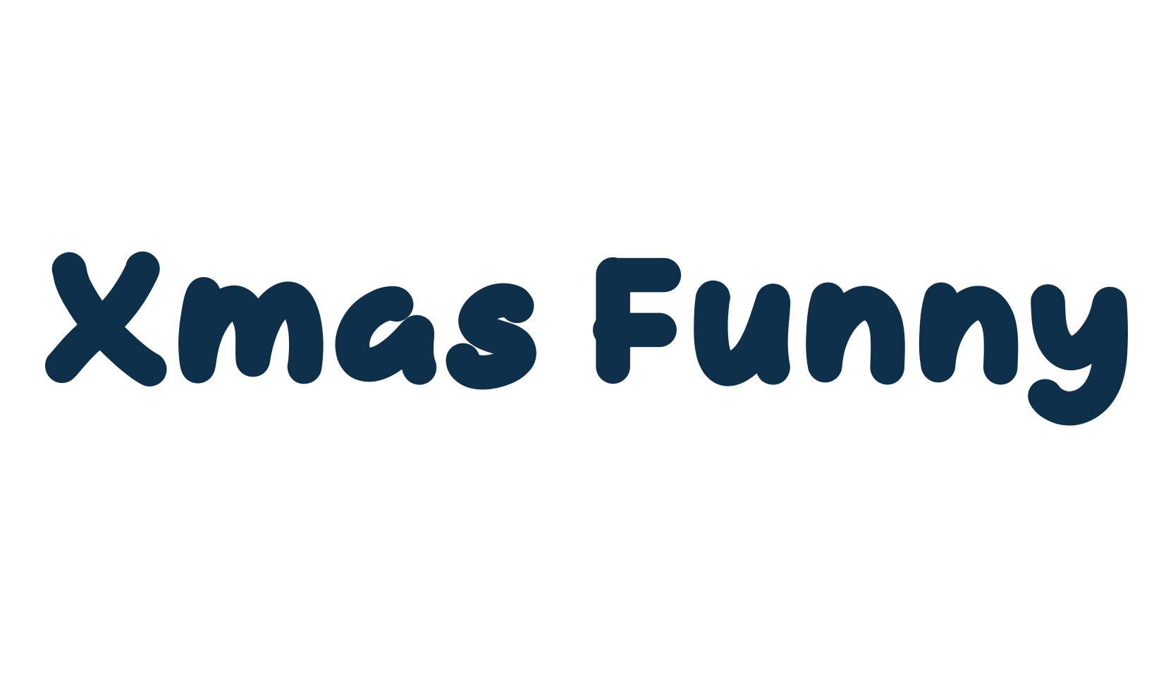 Xmas Funny, cartoon font preview