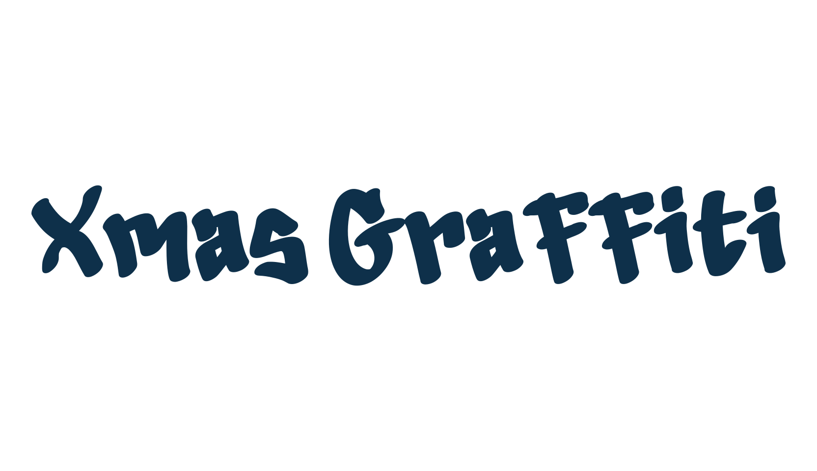 Xmas Graffiti, graffiti font preview