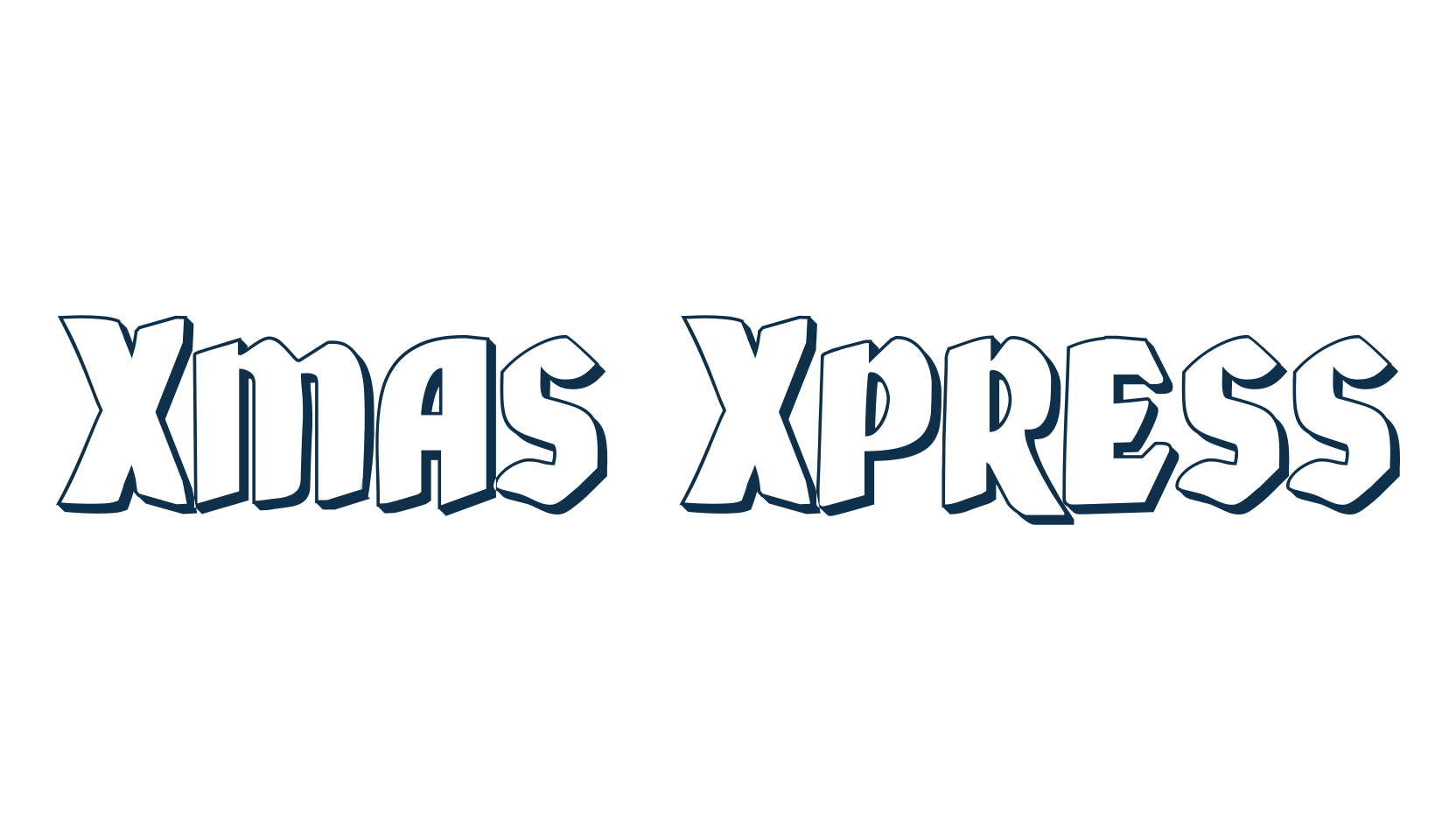 Xmas Xpress, various font preview