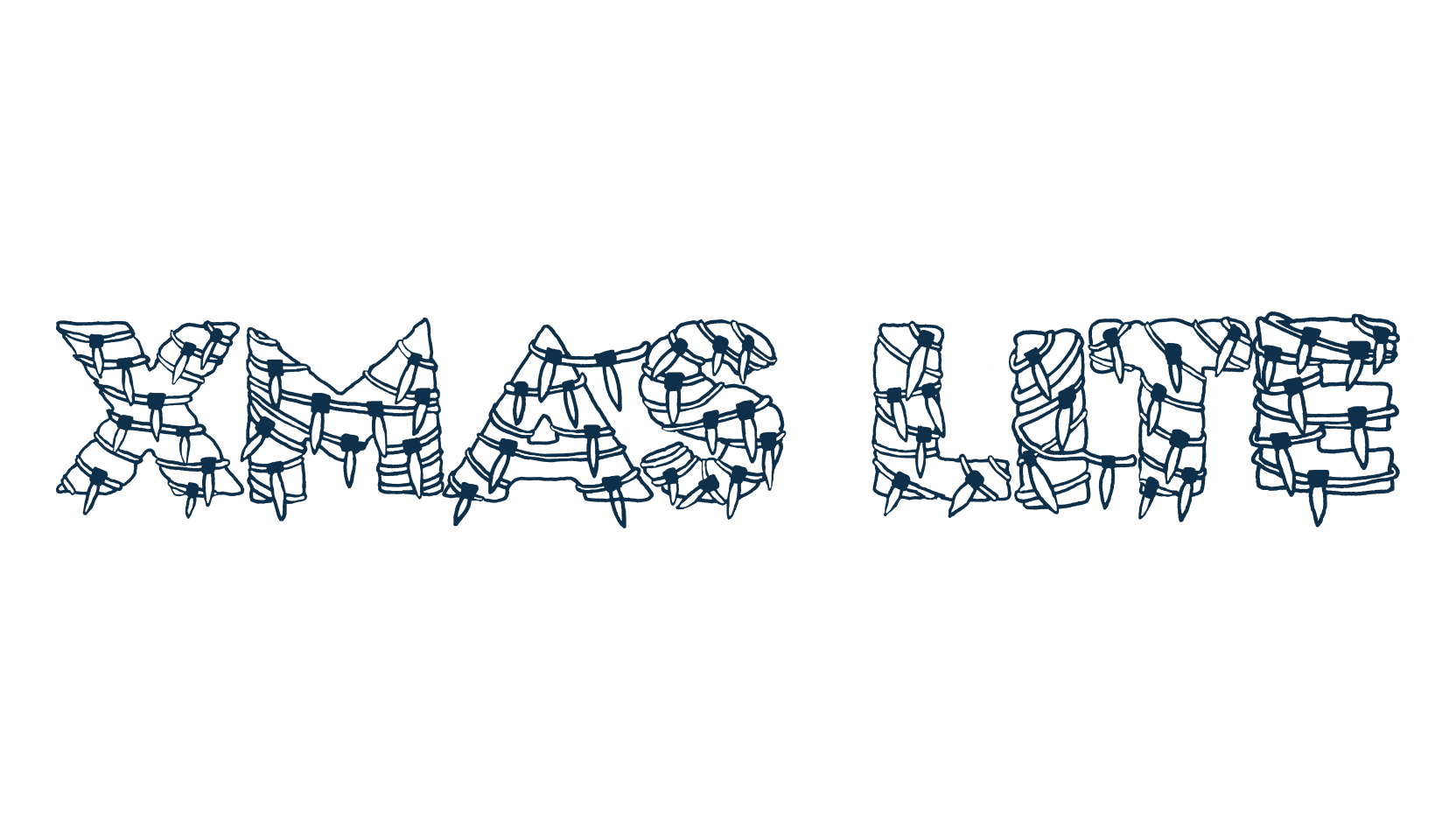 Xmas Lite, fancy decorative font preview