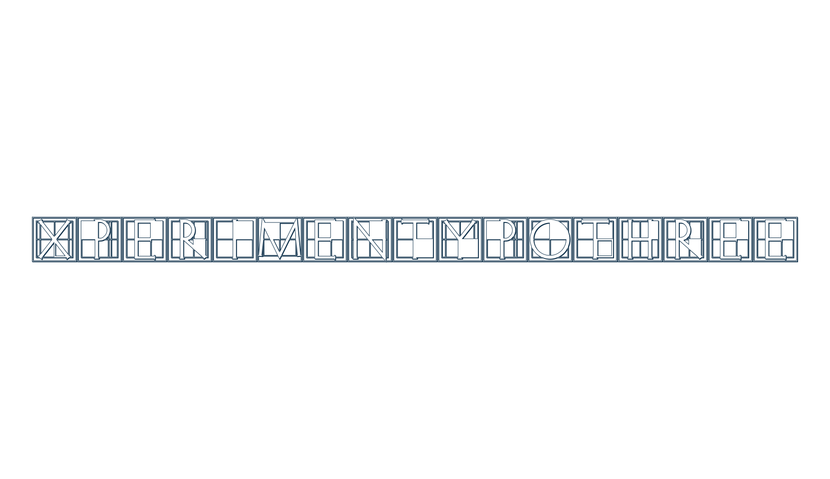 XperimentypoThree, grid font preview