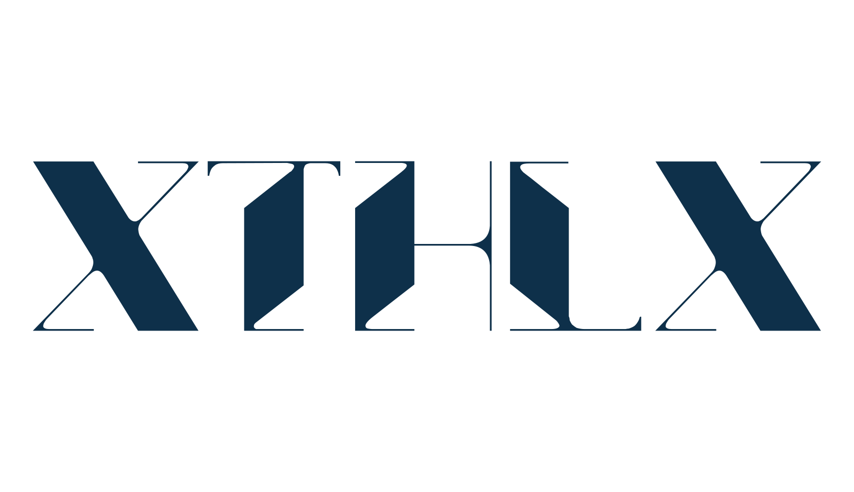 Xthlx, retro font preview
