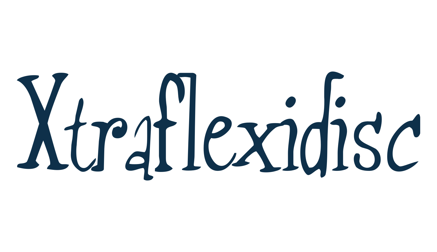 Xtraflexidisc, cartoon font preview
