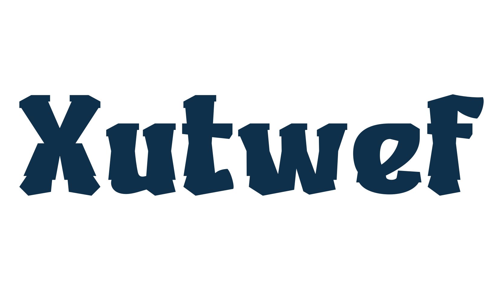 Xutwef, fancy various decorative font preview