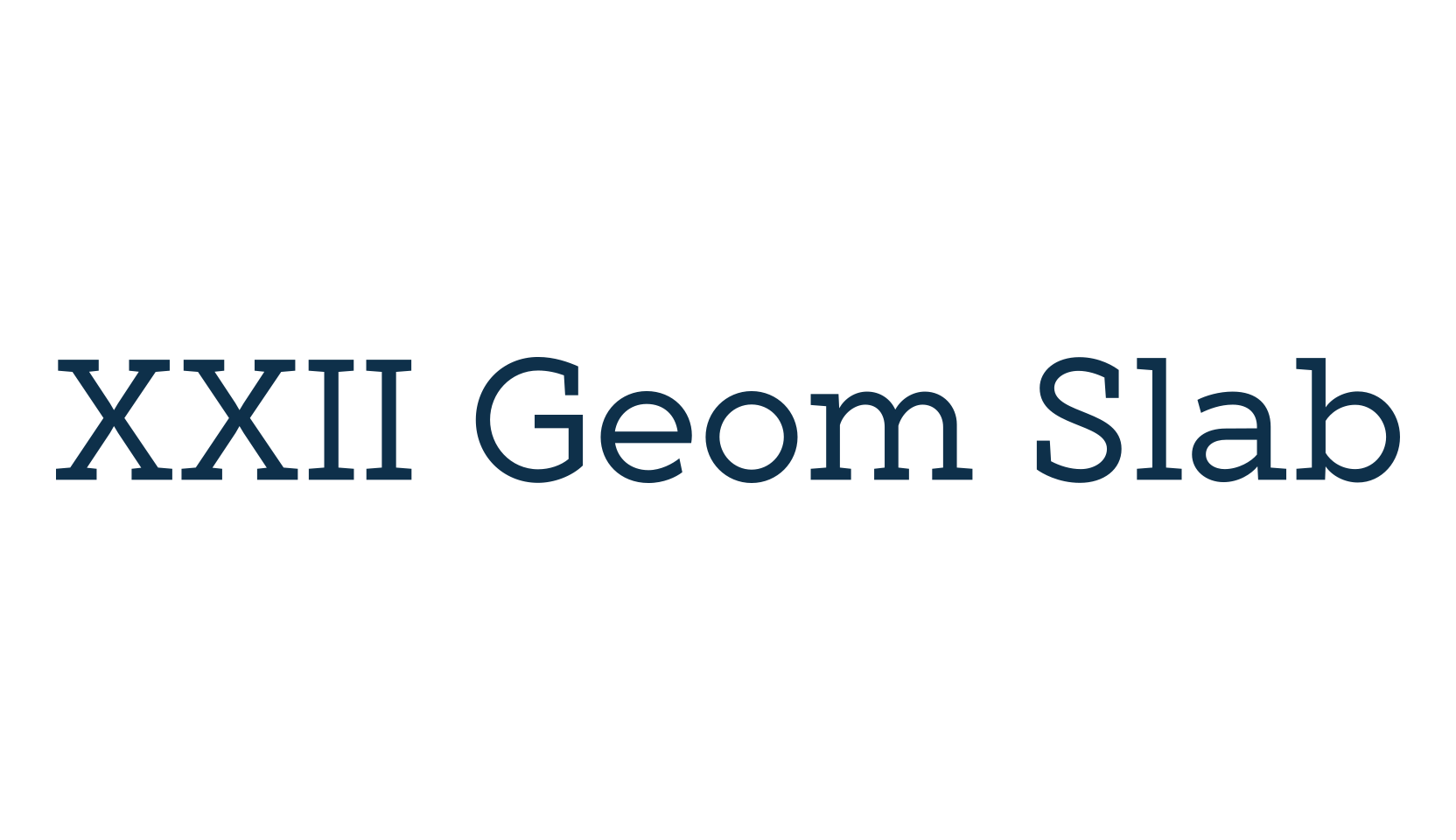 XXII Geom Slab, basic serif font preview