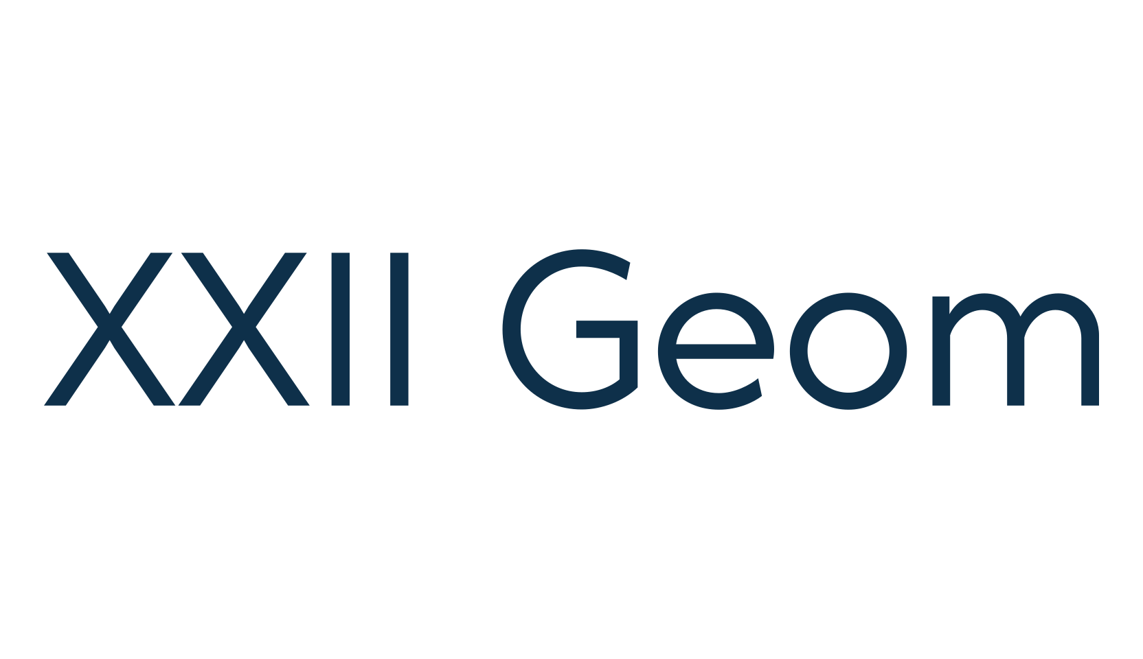XXII Geom, basic sans serif font preview