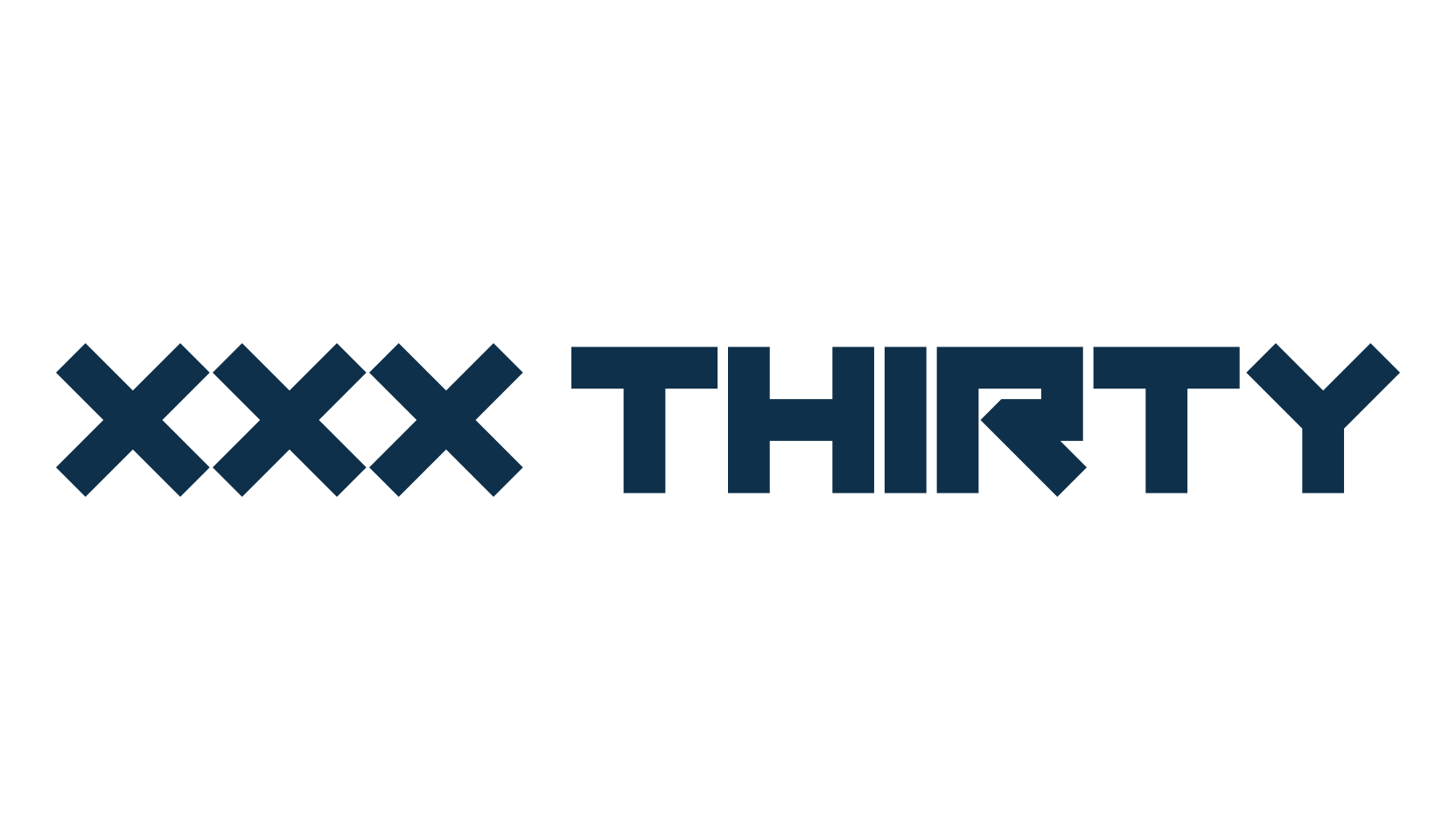 XXX Thirty, techno square sci-fi font preview