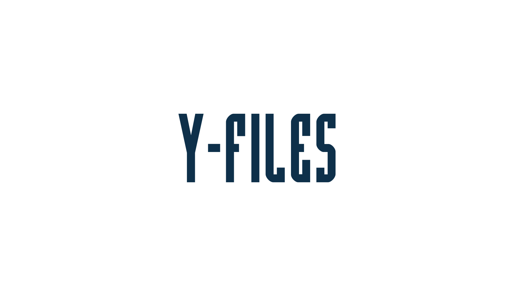 Y-Files, sci-fi font preview