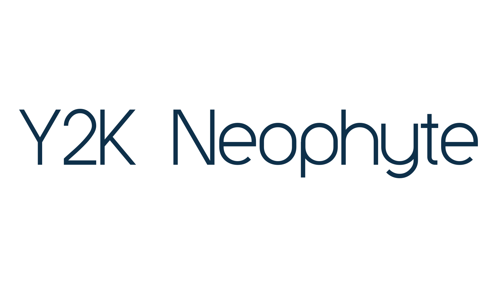 Y2K Neophyte, sans serif font preview