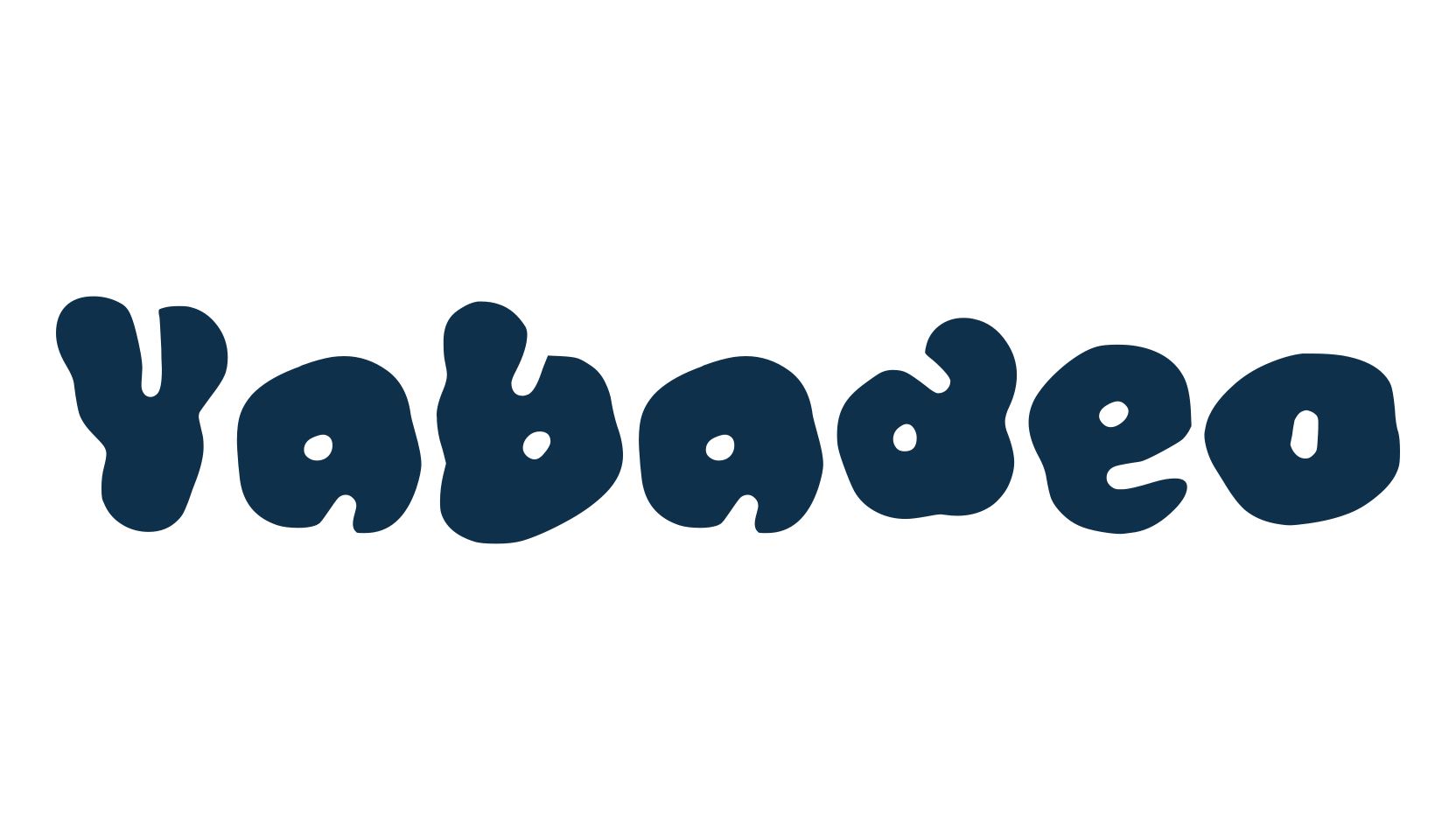 Yabadeo, fancy groovy decorative font preview